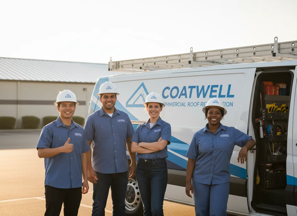 Commercial roof coating company in Bison, OK